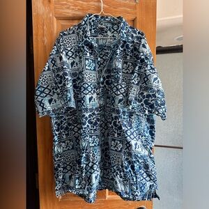 Arapahoe Basin Ski Area CO. “Abasin” custom Hawaiian button short sleeve XXL